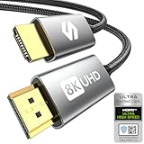 Silkland 8K HDMI 2.1 Kabel 2m, Zertifiziertes HDMI®Kabel eARC für Soundbar 48Gbps, PS5 HDMI Kabel 4K@120Hz,...