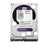 WD Purple - Disco Duro para videovigilancia de 6 TB (Intellipower, SATA a 6 GB/s, 64 MB de caché, 3,5')