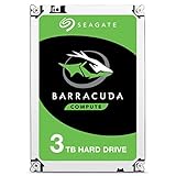 Seagate BarraCuda, 3 TB, Disco duro interno, HDD, 2,5' SATA 6 GB/s, 7200 RPM, caché de 64 MB para ordenador portátil y PC (ST3000DM008)