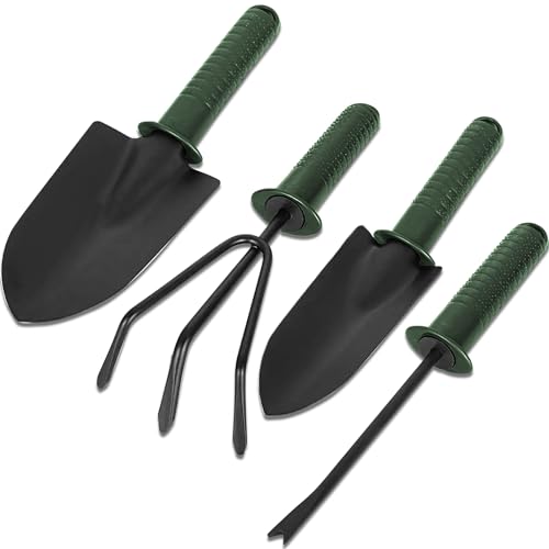 Gartenwerkzeug Set, 4-Teiliges Edelstahl Gartenset Werkzeug Set...