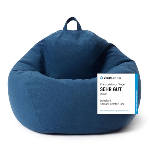 Lumaland Sitzsack Comfort Line | Indoor Beanbag 70x80x50cm mit...