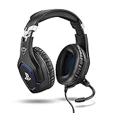 Trust Gaming Headset GXT 488 Forze - Offiziell Lizenziert für PlayStation - PS4 und PS5 Headset mit Klappbarem Mikrofon und Einstellbarem Kopfbügel, 3.5mm, Over-Ear Kopfhörer mit Kabel - Schwarz