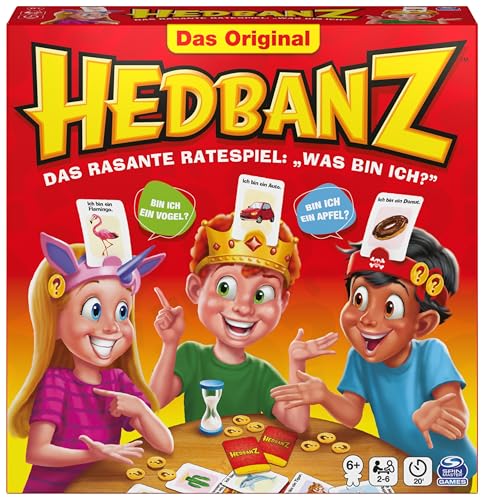 Spin Master Games Hedbanz - das rasante Ratespiel für die ganze Familie - Neuauflage mit tollem Spielmaterial, für 2-6 Spiele