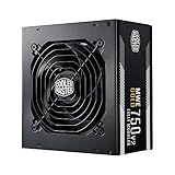 Cooler Master MWE 750 Gold V2 - Fuente de Alimentación 750W Modular (Enchufe EU), 80 PLUS Gold, Cableado Negro Plano, Ventilador HDB 120 mm, Umbral de Alta Temperatura - 5 Años de Garantía