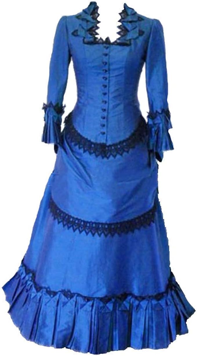 Victorian Clothing, Costumes & 1800s Fashion Steampunk Victorian Gothic Cosplay Costume Victorian Bustle Dress Gown Costume Edwardian Dress  AT vintagedancer.com