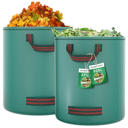 Diealles Shine 2X 500L Gartenabfallsack, Gartensack mit 4 Griffe,...