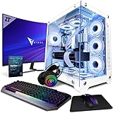 Vibox II-7 Gaming PC - 27' 165Hz Curved Monitor-Paket - Intel i5 6-Core 10400F Prozessor - RTX 3060 Ti 8GB Grafikkarte - 16GB RAM - 1TB NVMe M.2 SSD - 700W PSU - Windows 11 - WiFi