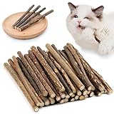 OSDUE 32 Stück Katzenminze Sticks, Matatabi-Kausticks, Katzenminze Spielzeug Katzen...