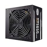 Cooler Master MWE 650 Bronze 230V V2 - Fuente de Alimentación UE, 80 PLUS Bronze, Ventilador HDB Sensible a la Temperatura, Circuito CC a CC + LLC con Raíl Único de +12V - 5 Años de Garantía