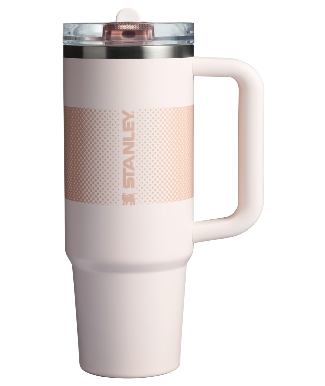 Stanley Quencher ProTour Flip Straw Tumbler with Leakproof Lid 30 oz | Built-In Straw & Handle | Cupholder Compatible for Travel | Insulated Stainless Steel Cup | BPA-Free | Rose Quartz Fade