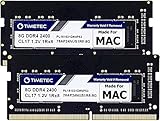 Timetec 16GB Kit (2x8GB) Compatible para Apple 2017 iMac (27 Pulgadas con Retina 5K, 21.5 Pulgadas con Retina 4K / No Retina 4K) DDR4 2400MHz PC4-19200 SODIMM Mac RAM