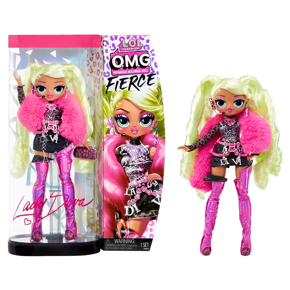 Buy LOL Surprise OMG Fierce Lady Diva Fashion Doll with 15 Surprises ...