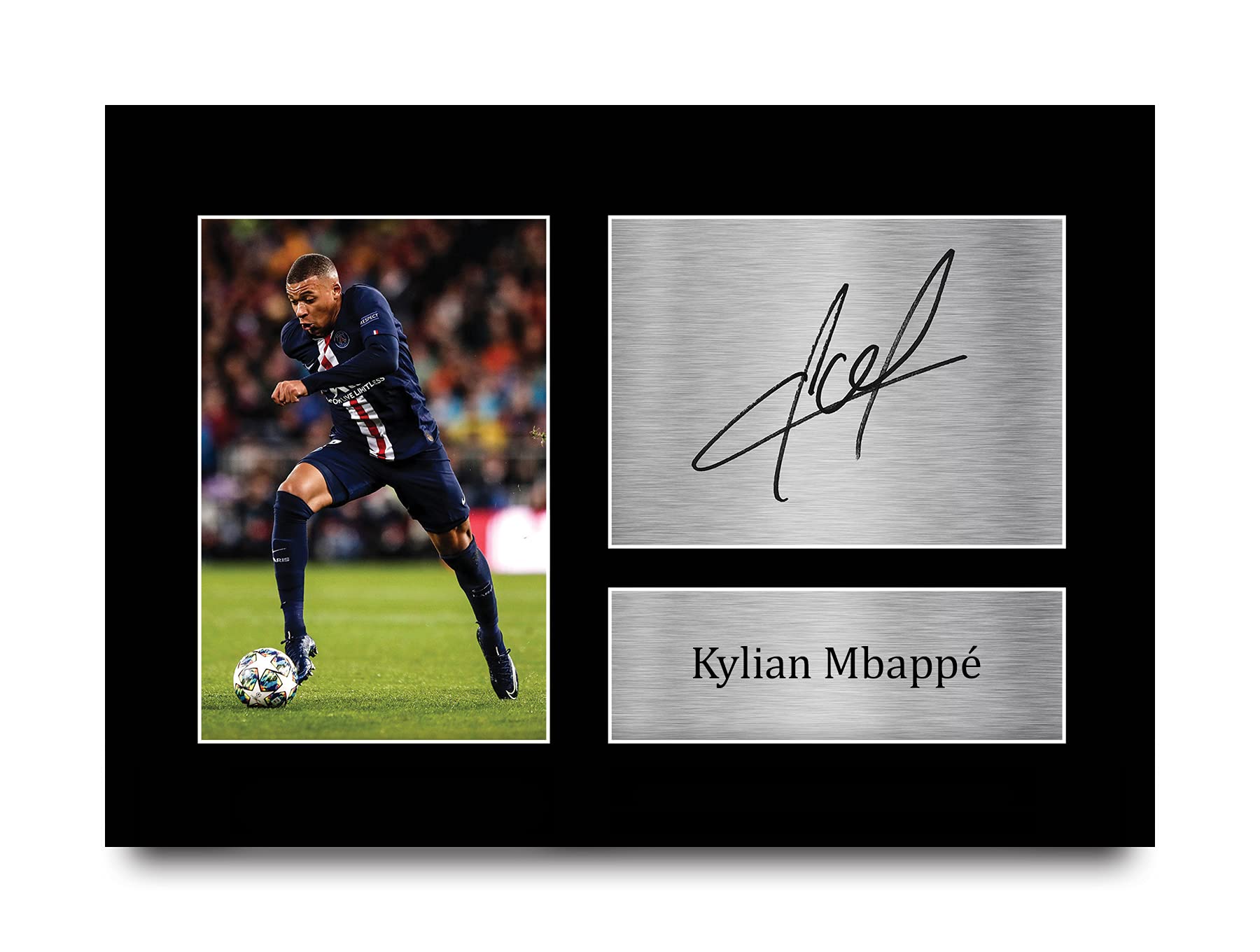 Buy HWC Trading Kylian Mbappe Gift Signed A4 Printed Autograph Paris ...