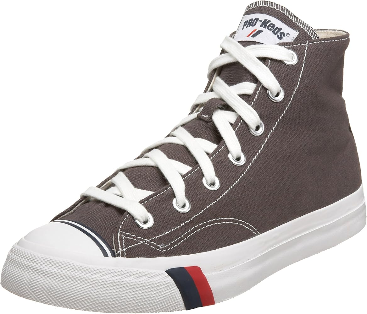  | PRO-Keds Men's Royal Hi Canvas Sneaker,Dark Grey/White,7 M US  | Fashion Sneakers