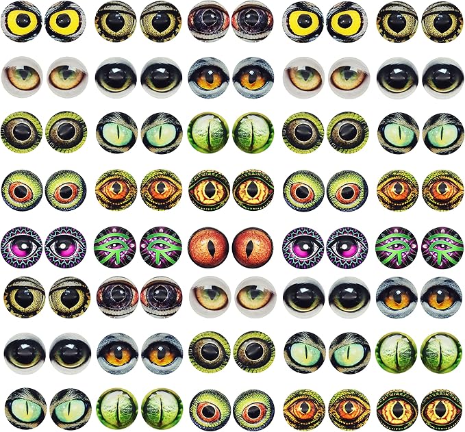 Amazon.com: 6MM（1/4 inches) 100PCS Owl Snake Lizard Animal Eyes Glass ...