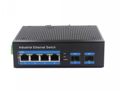 Gigabit 2 Optical 4 Electrical Industrial Ethernet Switch BL167G