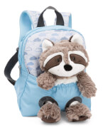 Rucksack mit Waschbär Plüschtier