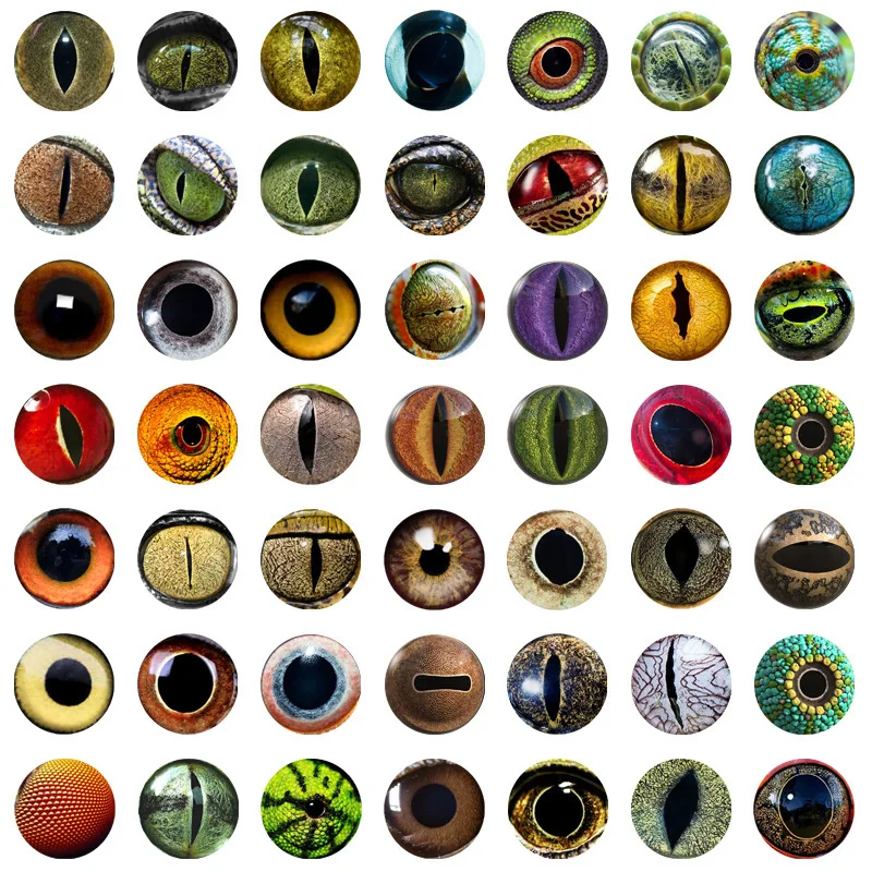 Crystal Glass Refrigerator Sticker Hemisphere Eyeball Gem Glass Animal ...