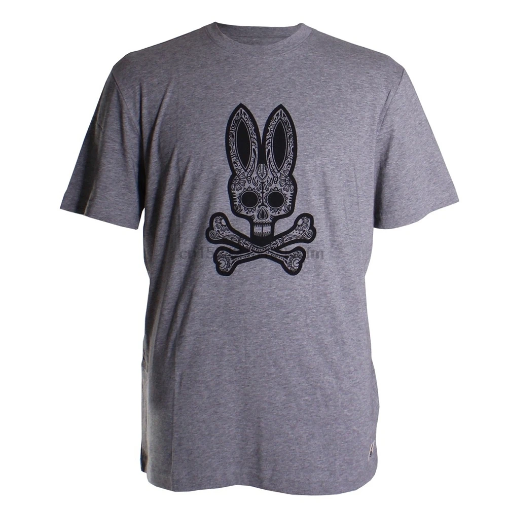 New Hipster Psycho Bunny Brand Logo Design Mens Short Sleeve Cotton T ...