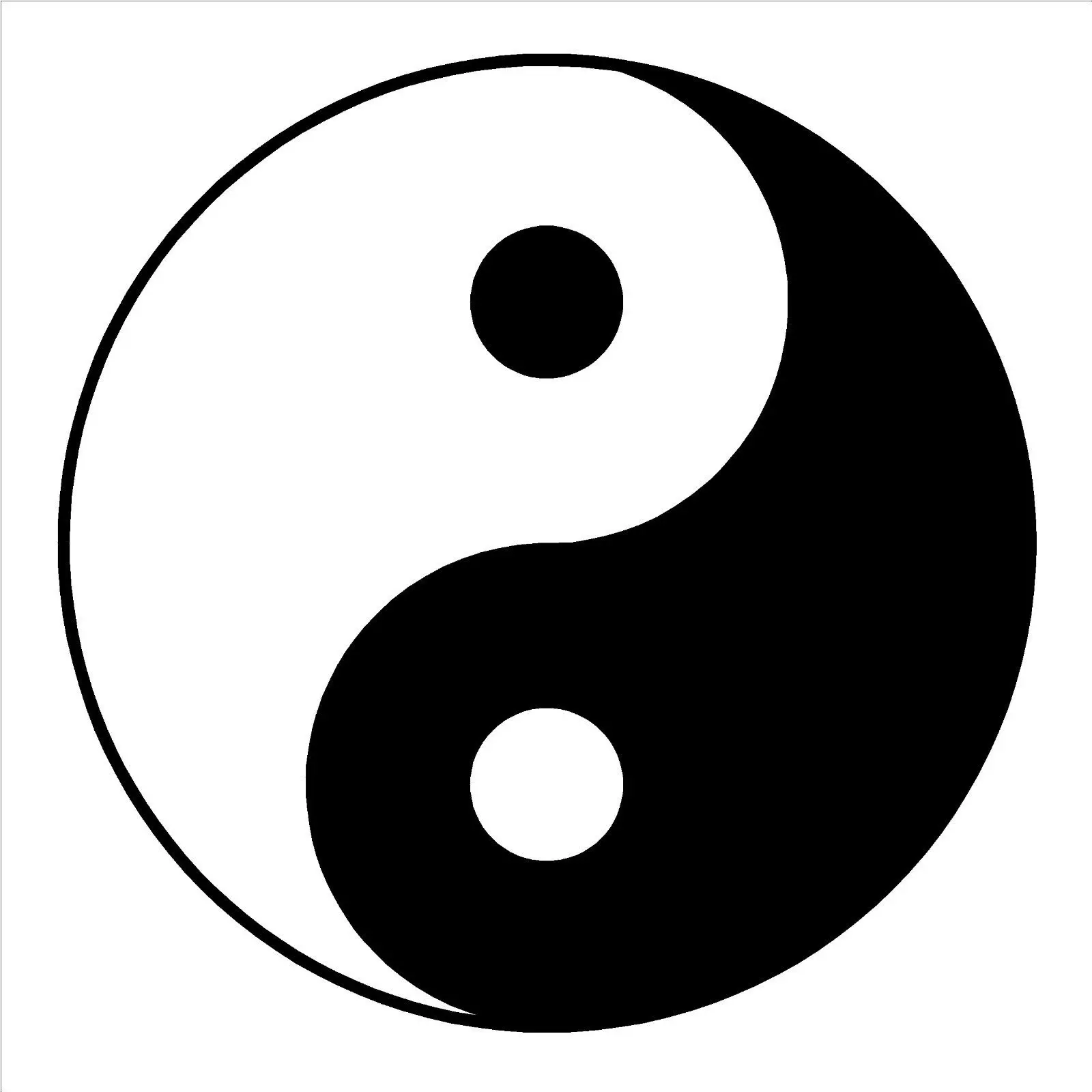 D189 YIN YANG SYMBOL YING-YANG WALL ART ROOM STICKER VINYL DECAL - buy ...