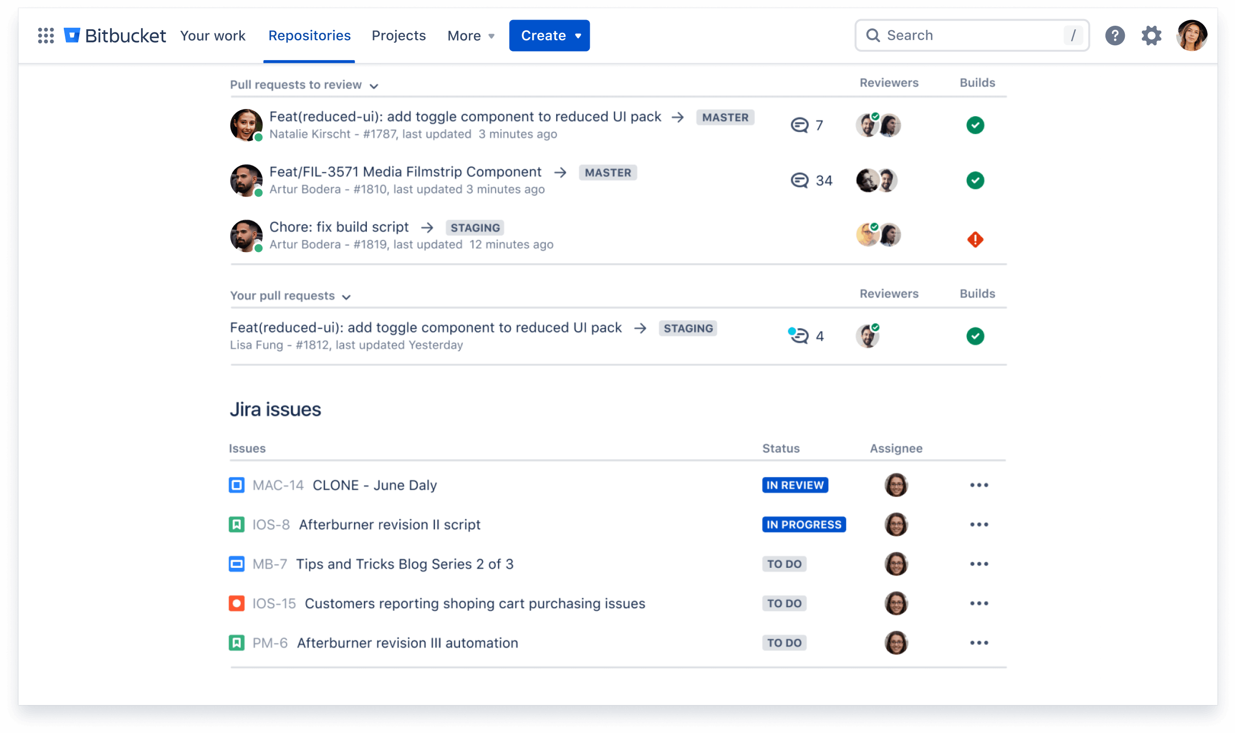 bitbucket screenshot