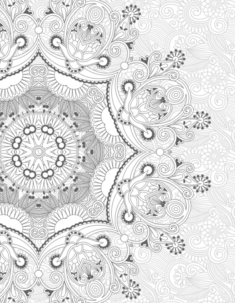 Ausmalbilder Erwachsene Zentangle herrlicher Look