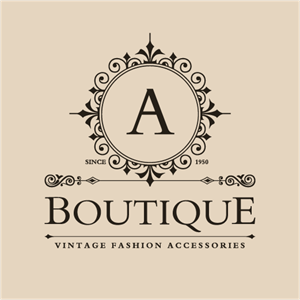 Vintage Boutique Logo PNG Vector