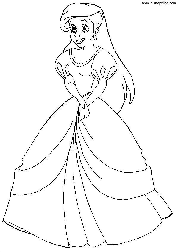 Ariel Coloring Pages Free Printable - Printable Blank World