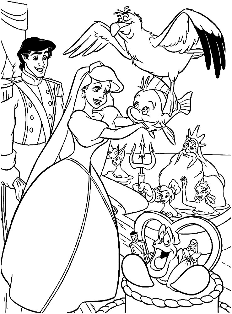 Ariel Coloring Pages Free Printable - Customize and Print