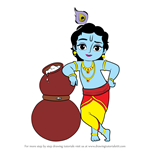 How to Draw Bal Krishna