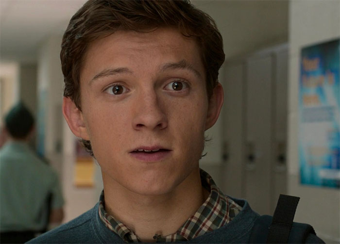 Peter Parker looks surprised