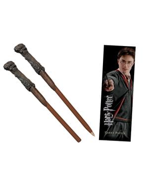 Stylo baguette et marque-page Harry Potter