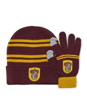 Pack de gorro e luvas Gryffindor infantil - Harry Potter