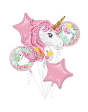 Einhorn Luftballon-Strauß - Pretty Unicorn