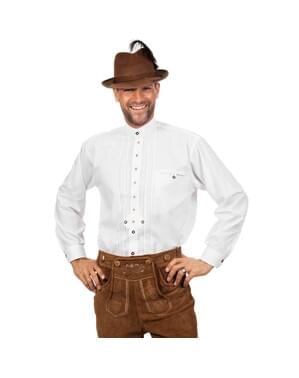 Chemise Oktoberfest blanche homme