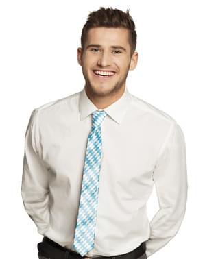 Blue and white Oktoberfest tie