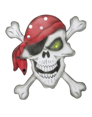 Mort pirate avec bandeau en vieux tissu