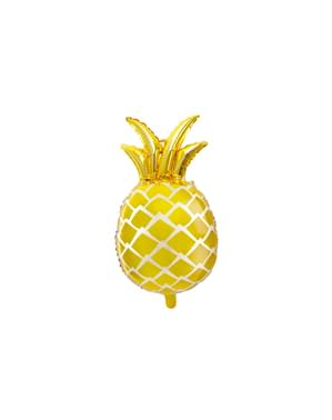 Folienballon in Ananas-Form gold - ALoha Turquoise