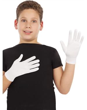 Gants blancs 22 cm enfant