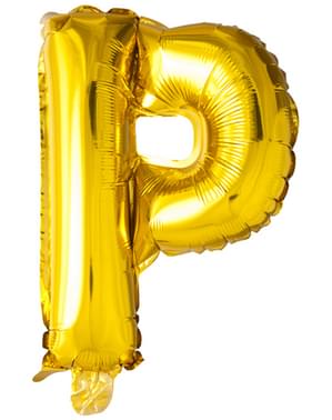 Gold Letter P Balloon (102 cm)