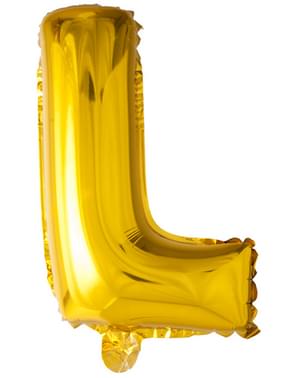 Gold Letter L Balloon (102 cm)