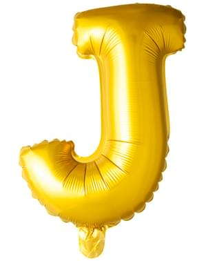 Gold Letter J Balloon (102 cm)