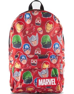 Mochila de Marvel roja estampada