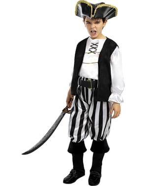 Déguisement pirate à rayures enfant - Collection Blanc et Noir