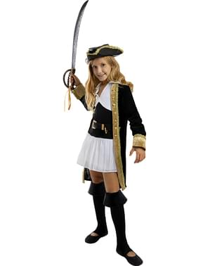 Déguisement pirate deluxe fille - Collection colonial