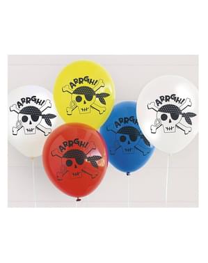 8 latexballonger (31 cm) pirat - Ahoy Pirate