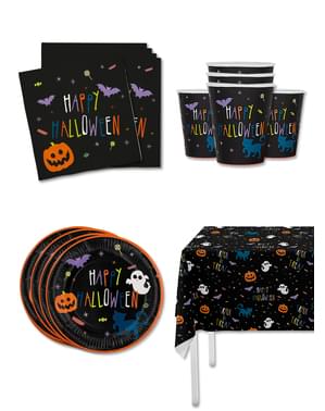 Kürbis Party Deko Kit für 8 Personen - Happy Halloween