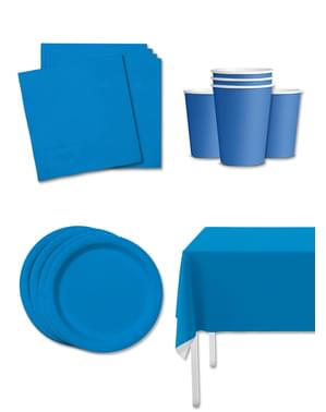 Party Deko Kit marineblau für 8 Personen - Unifarben