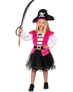 Déguisement pirate rose fille