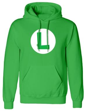 Luigi logo hoodie for adults - Super Mario Bros